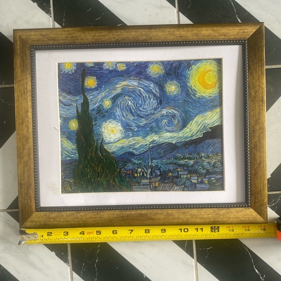 Vincent Van Gogh Art Reproduction Titled Starry Night - Picture 4 of 5